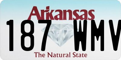 AR license plate 187WMV