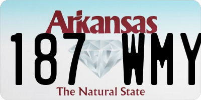 AR license plate 187WMY