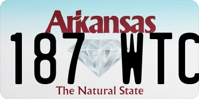 AR license plate 187WTC