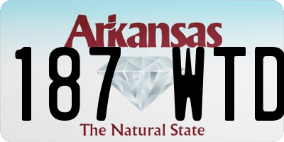 AR license plate 187WTD