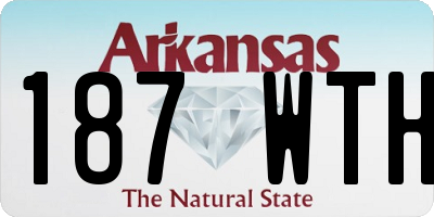 AR license plate 187WTH