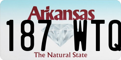 AR license plate 187WTQ