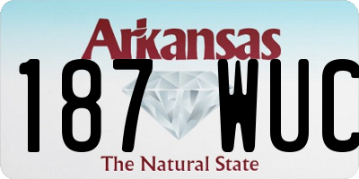 AR license plate 187WUC
