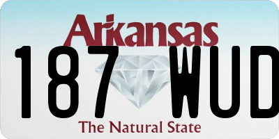 AR license plate 187WUD