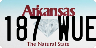 AR license plate 187WUE