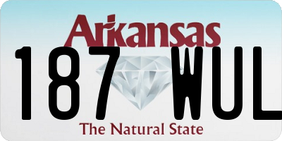 AR license plate 187WUL