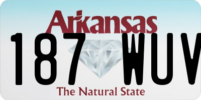 AR license plate 187WUV