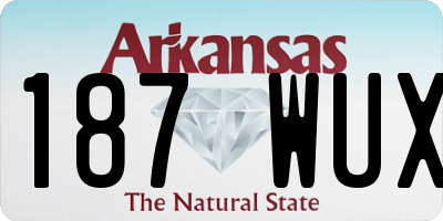 AR license plate 187WUX