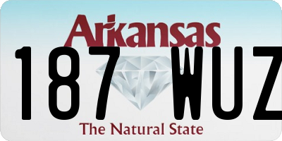 AR license plate 187WUZ