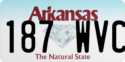 AR license plate 187WVC