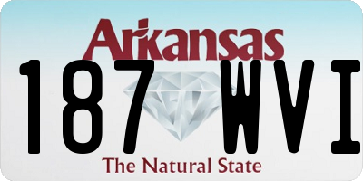 AR license plate 187WVI