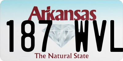 AR license plate 187WVL