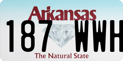 AR license plate 187WWH