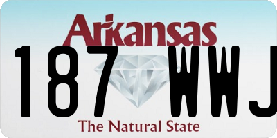 AR license plate 187WWJ