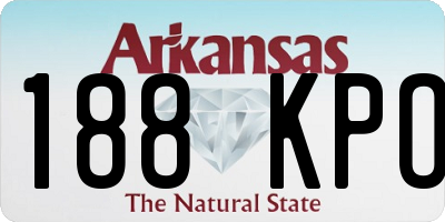 AR license plate 188KPO