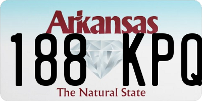 AR license plate 188KPQ