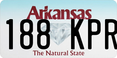 AR license plate 188KPR