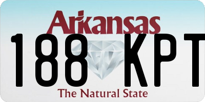 AR license plate 188KPT