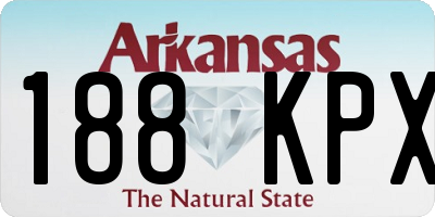 AR license plate 188KPX