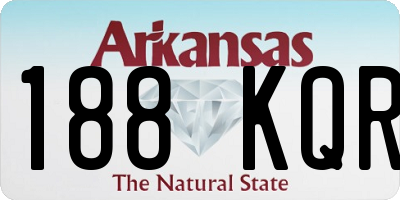 AR license plate 188KQR