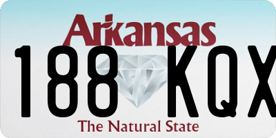 AR license plate 188KQX