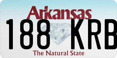 AR license plate 188KRB