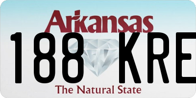 AR license plate 188KRE