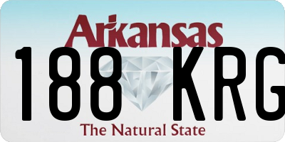 AR license plate 188KRG
