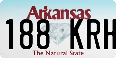 AR license plate 188KRH