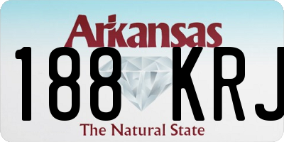 AR license plate 188KRJ