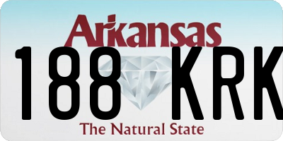 AR license plate 188KRK