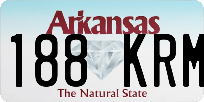 AR license plate 188KRM