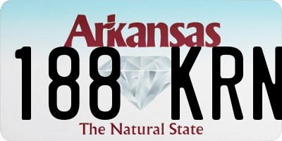 AR license plate 188KRN