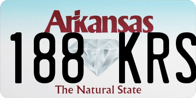 AR license plate 188KRS