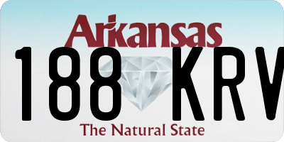 AR license plate 188KRV