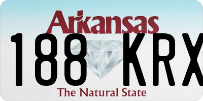 AR license plate 188KRX
