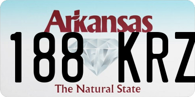 AR license plate 188KRZ