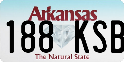 AR license plate 188KSB