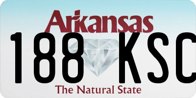 AR license plate 188KSC