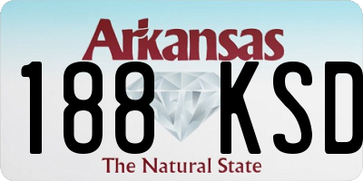 AR license plate 188KSD