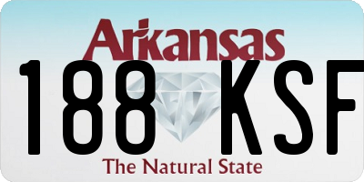 AR license plate 188KSF