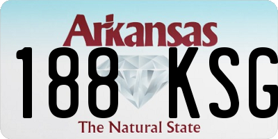 AR license plate 188KSG
