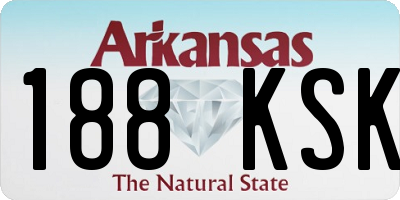 AR license plate 188KSK