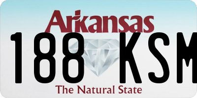 AR license plate 188KSM