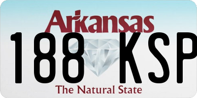 AR license plate 188KSP