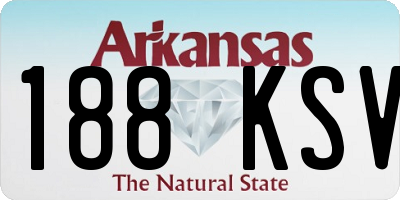 AR license plate 188KSV