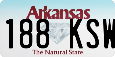 AR license plate 188KSW