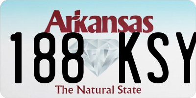 AR license plate 188KSY