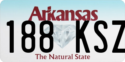 AR license plate 188KSZ