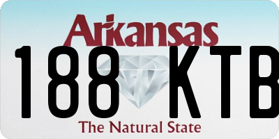 AR license plate 188KTB